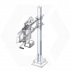 ERIFUT 3 XNP LT MANU INOX + Dip tube stainless d40-C450-BS manual actuator + Extractor hood XNP LT Series + Base plate LT series