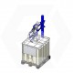 ERIFUT 3 XNP LT MANU + Dip tube stainless d40-C450-BS manual actuator + Extractor hood XNP LT Series